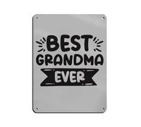 Best Grandma Ever Mothers Day Retro Poster Metal Tin Sign Chic Art Retro Iron Painting Bar People Cave Cafe Family Garage Poster Wall Decoration 12x16inch(30x40cm)