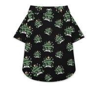 Best Grandpa by Par Dog Hawaiian Shirt Stretch Collar Button Down Pet Clothes for Small Medium Puppy