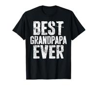 Best Grandpapa Ever Shirt Men Grandpa Fathers Day T-Shirt