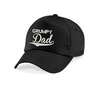 Best Grumpy Dad Ever Embroidered Logo Design Fathers Day Baseball New Celebrations Birthday Gift Cap (Black)