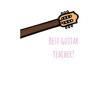 Best guitar teacher journal/notebook thank you female