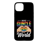 Best Guncle In The World LGTBQ New Baby Gay Uncle Rainbow Case for iPhone 15 Plus