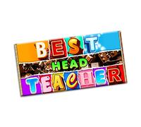 Best head teacher Chocolate Bar Gift Wrapper Gift Present For Sir Principle Guider Lecturer (#1915) (with chocolate bar)