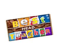 Best Head Teacher Chocolate Bar Wrapper Novelty Gift Present For Miss Madam On Birthday Xmas CH-9688 (without chocolate bar (wrapper only))