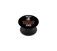 Best Hereford Cow Rancher Ever Cute Cattle PopSockets Adhesive PopGrip