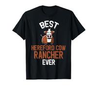 Best Hereford Cow Rancher Ever Cute Cattle Value Graphic T-Shirt