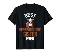 Best Hereford Cow Sister Ever Cute Cattle Value Graphic T-Shirt