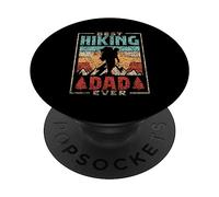 Best Hiking Dad Ever Father Hiker Daddy Hiking Papa Father's PopSockets Adhesive PopGrip