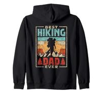 Best Hiking Dad Ever Father Hiker Daddy Hiking Papa Father's Zip Hoodie