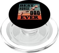 Best Horse Dad Ever Papa Fatherhood Best Daddy Fathers Day PopSockets PopGrip for MagSafe