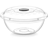 Best House | Clear Round Basin Bowl with Lids | 7.5 Litres | 1 Pc | Transparent | Salad Bowls | Plastic Food Storage Container With Lids (Pack of 1)