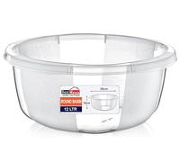 Best House | Clear Round Basin | Kitchen Washing Up Bowl | 12 Litres | Transparent | 1 Pc | Multipurpose Bath Tub/Washing Tub for Kitchen, Bathroom, and Household Use (Pack of 1)