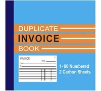 Best House Duplicate Invoice Book for Shops Homes, Schools and Offices (80 Ruled Sheet + 80 Plain Sheet) (4 x 5 inch)