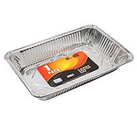 Best House Extra Large Aluminium Foil Baking Trays - Foil Tray Containers for Food Storage, Baking, Roasting (L 52.5 x W 32.5 x H 7.9 cm) (5 Trays) Please Check Size Before Purchase
