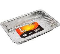 Best House Large Aluminium Foil Baking Trays - Foil Trays Containers for Food Storage, Baking, Roasting, Takeaway and Party, Freezer-Safe Baking Pans (L 43 X W 31 X H 8 cm) (Pack of 50 Trays)