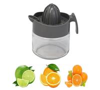 Best House | Lemon Squeezer | Manual Lemon Citrus Juicer | 300ml | GREY | Multifunctional Glass Fruit Juicer | Lemon Lime Orange Citrus Squeezer Manual Hand Press Juice (Pack of 1)