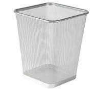 Best House | Metal Mesh Bin | Round | GRAY | 1 Pc | Waste Paper Bin | Metal Wire Waste Basket Trash Can, Lightweight and Sturdy Rubbish Bin, Ideal for Kitchen Home Office Living Room (Pack of 1)