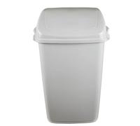 Best House | Plastic Swing Bin 50 Liter | White | 1 Pc | Waste Bin, Durable, Lightweight Hinged Swing Lid for Kitchen, Office, and Home Use - Odor-Reducing Design, Easy to Clean - Pack of 1