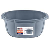 Best House | Round Basin | Kitchen Washing Up Bowl | 4 Litres | Grey | 1 Pc | Multipurpose Bath Tub/Washing Tub for Kitchen, Bathroom, and Household Use (Pack of 1)
