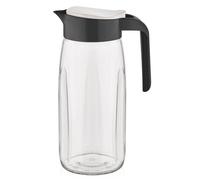 Best House Transparent Fiesta Water Jug with Lid for Juice and Milk,1450 ml Black/Clear - 26 x 15 x 9 cm (Pack of 2)