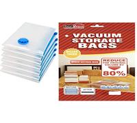 Best House Vacuum Storage Bags Vacuum Compression Zipper Storage Bags with Airtight Valve, Space Saver Vacuum Storage Bags for Store Clothes, Bedding, Towels, & Pillow (Pack of 10) (70 X 90 CM)