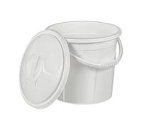 Best House | Water Bucket | 5 Litres | White | 1 Pc | Bucket with Lid & Carry Handle | Multipurpose Storage Container for Kitchen Garden Cleaning Water Animal Bird Feed Storage Buckets (Pack of 1)