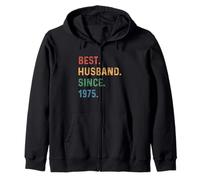Best Husband Since 1975 49th Wedding Anniversary Epic Couple Zip Hoodie