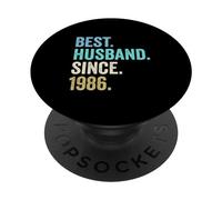 Best Husband Since 1986 40th wedding anniversary 40 years PopSockets Adhesive PopGrip