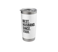 Best Husband Since 2000 26th Wedding Anniversary 26 Years Stainless Steel Insulated Tumbler