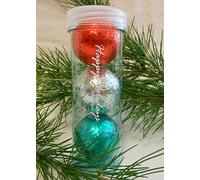 Best Impressions Christmas Pack of Chromax Metallic M1X Golf Balls - 3 Ball Tube (Red, Silver & Green, Non-Personalised)