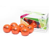Best Impressions Chromax Metallic M1X Golf Balls - 6 Ball Pack (Metallic Orange, Non-Personalised)