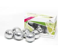 Best Impressions Chromax Metallic M1X Golf Balls - 6 Ball Pack (Metallic Silver, Non-Personalised)