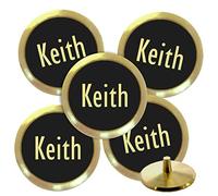 Best Impressions Personalised Solid Brass Golf Ball Markers (Keith)