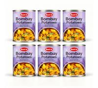 Best-in Bombay Potatoes 390g × 6 Cans - Diced Potatoes in Mildly Spiced Sauce - Ready to Eat Indian Style Potatoes - Convenient Tinned Meal, Vegetarian Friendly Store Cupboard Food