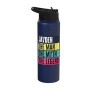 Best Jayden Retro Name Funny Man Myth Legend Quote Stainless Steel Insulated Water Bottle