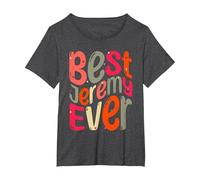 Best Jeremy Ever. My Name, His Name is Jeremy T-Shirt, Women's Plus, Dark Heather Grey, 3X