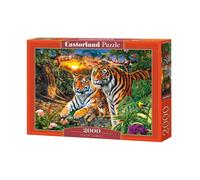 Puzzle 2000 pièces : Famille Tigres