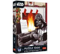 Trefl Premium Plus Quality Star Wars Christmas with Darth Vader Puzzle - 1000 Pieces, Favourite Heroes, for Adults and Children from 14 Years, Multicoloured, 12085