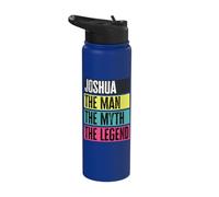 Best Joshua Retro Name Funny Man Myth Legend Quote Stainless Steel Insulated Water Bottle
