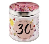 Best Kept Secrets Classic Cotton Birthday Candle, 30th