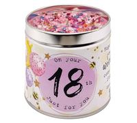 Best Kept Secrets Classic Cotton Birthday Decorated Candle (18th)