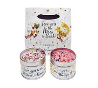 Best Kept Secrets Love You To The Moon And Back & Love As Always Duo Mini Tin Candle Set