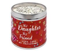 Best Kept Secrets My Daughter My Friend Festive Tin Candle