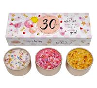 Best Kept Secrets Three Lites Birthday Age Decorated Tea Light Candles (30th)