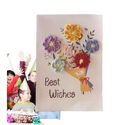 Best Knit Greeting Card - Hand Woven Greeting Card, Multi-Function Greeting Cards | Handmade Thank You Greeting Card, Crochet Wool Paper Greeting Card Shaped