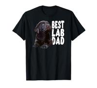 Best Lab Dad Chocolate Lab Dad The Lab Father Brown Labrador T-Shirt