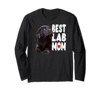 Best Lab Mom Chocolate Lab Mom The Dog Mother Labrador Mom Long Sleeve T-Shirt
