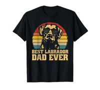 Best Labrador Dog Dad Father Papa Puppy Funny Retro Gift T-Shirt
