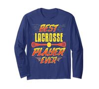 Best Lacrosse Player Ever Bold Athletic Champion Long Sleeve T-Shirt
