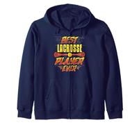 Best Lacrosse Player Ever Bold Athletic Champion Zip Hoodie